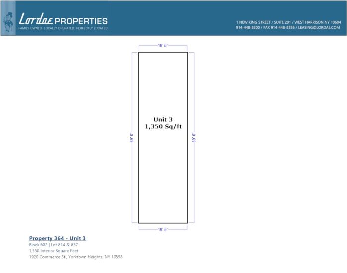 Floorplan for unit Unit 364-003