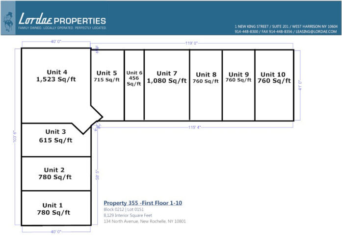 Floorplan showing all individual units on 2nd Floor